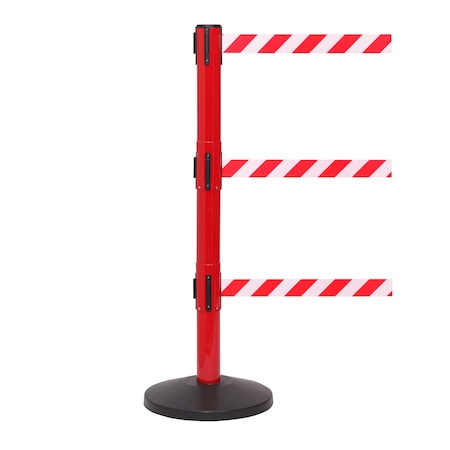 SafetyPro Twin 250, Red, 11' Red/White THIS LINE IS CLOSED Belt